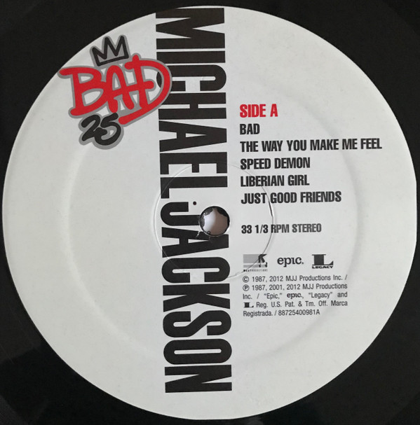 Michael Jackson - Bad 25 - Used Vinyl - High-Fidelity Vinyl