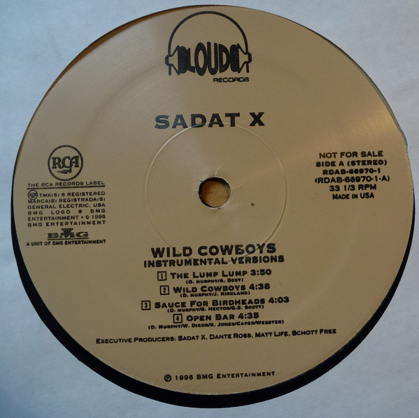 Sadat X - Wild Cowboys (Instrumentals) - Used Vinyl - High-Fidelity